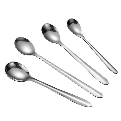 Stainless steel long-handled spoon household spoon adult children mixing spoon office coffee spoon dessert spoon