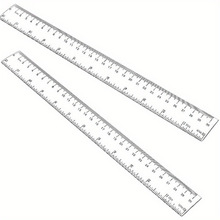 X 67988 Plastic ruler with magnifier ���Ŵ��R����ֱ��