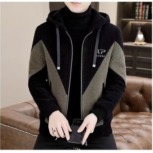 Autumn and winter men's jackets 2023 new men's jackets trendy casual jackets color matching fashion winter men's jackets