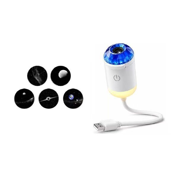 Una explosión transfronteriza de proyección de estrellas USB lámpara interior de automóvil dormitorio lámpara de noche romántica lámpara de atmósfera galáctica
