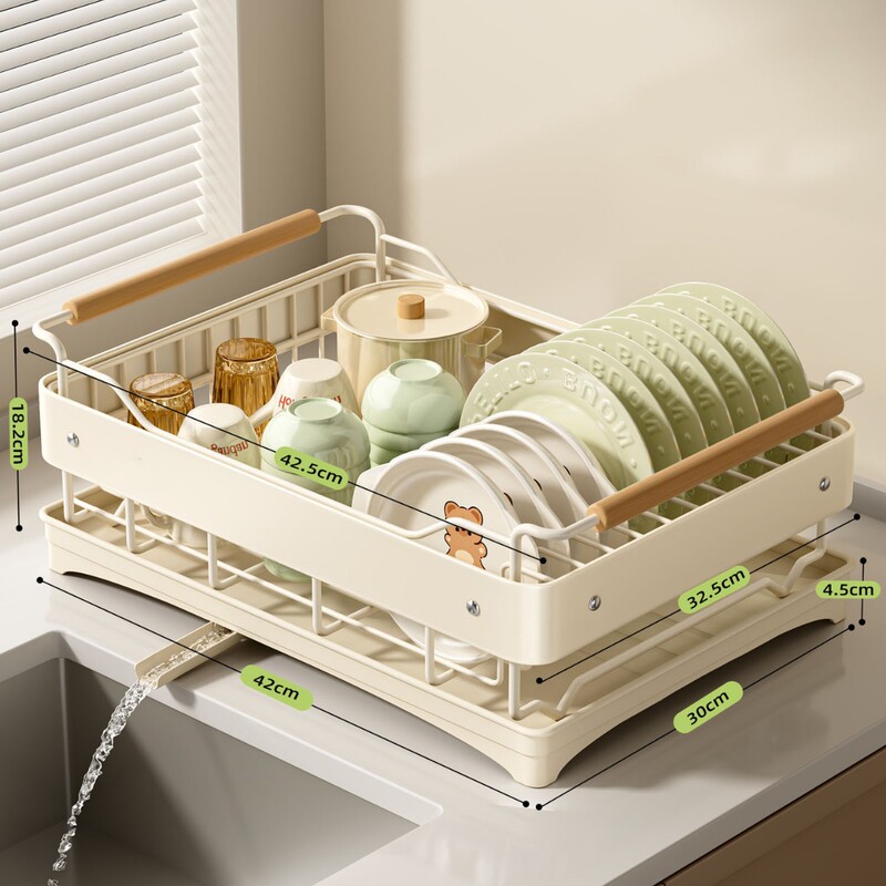 カウンタートップボウルラック食器排水収納ラックキッチン収納ラック家庭用多機能食器収納ボックス|undefined