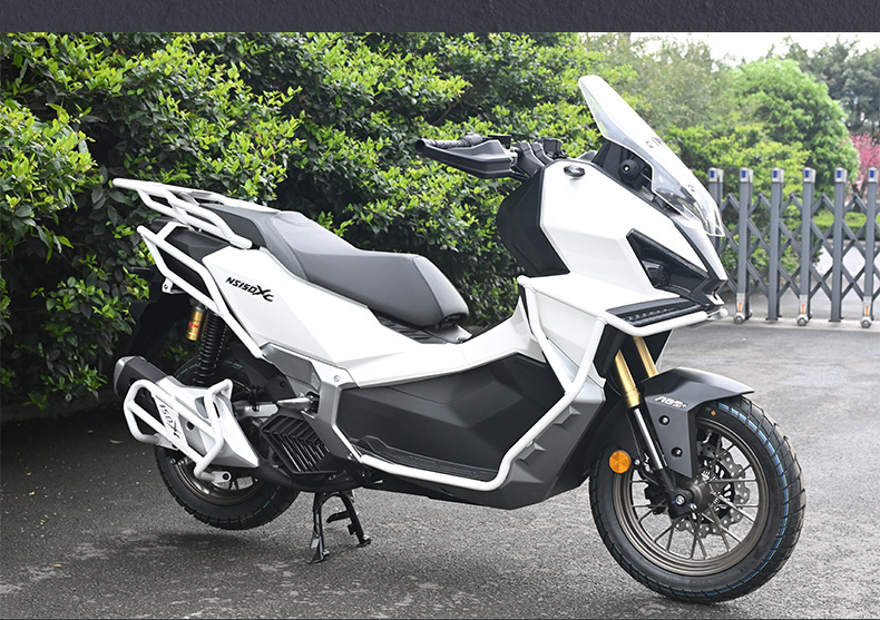 Suitable for Xin Da Zhou Honda Ns150Xc Protective Bars, Front and Rear Exhaust Pipe Bumpers, Anti-Fall Rear Tail Frame, Modified Windshield
