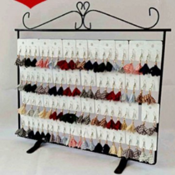 新铁艺桌面大号平面耳环耳夹耳钉时尚流行首饰饰品盒展示收纳架子