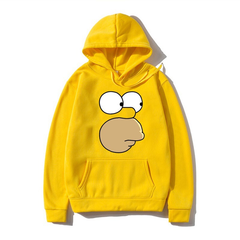 Simpsons Animation Peripheral Printed Sweater Spring and Autumn Casual Unisex Long Sleeve Hoodie anime