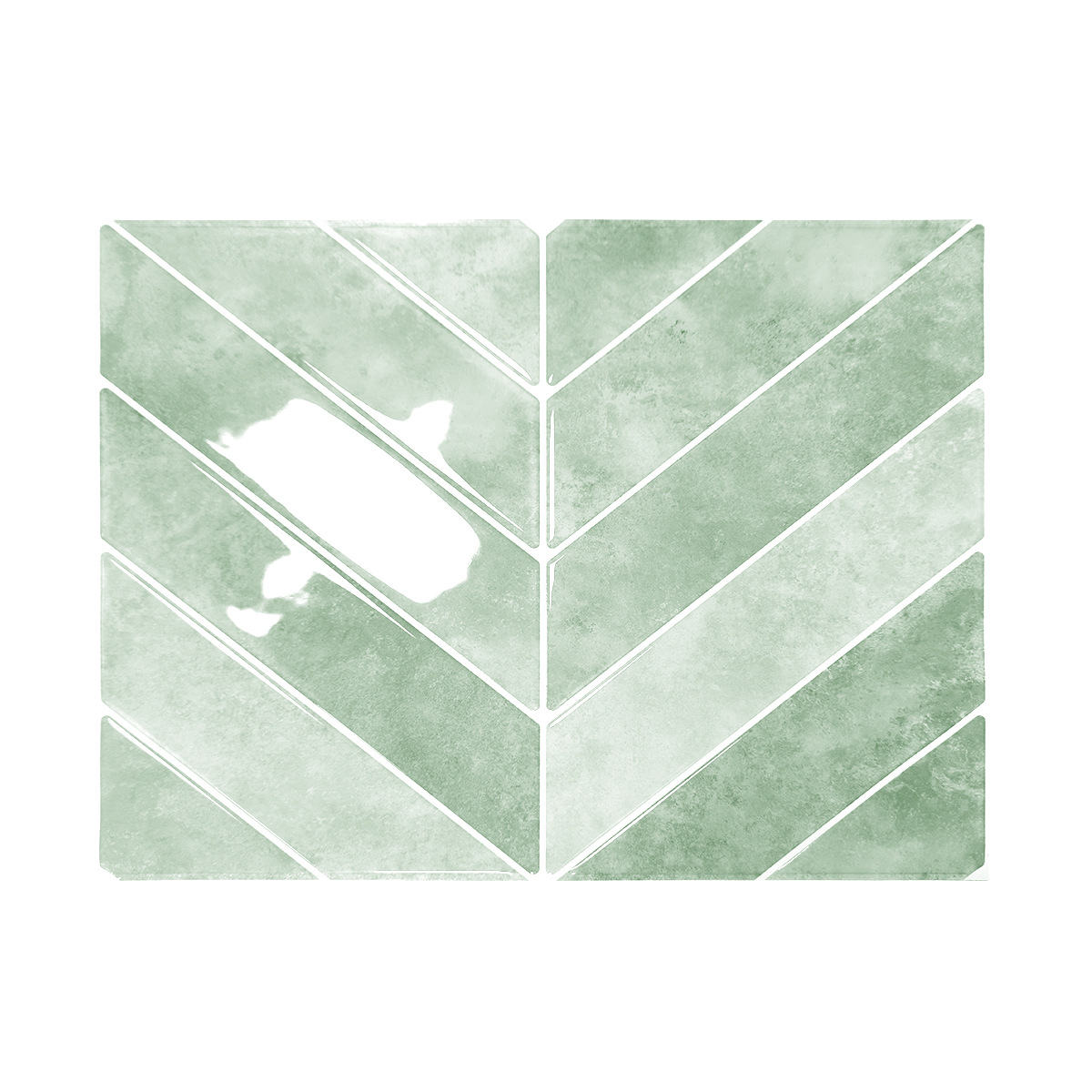 Nuevo producto hojas en espiga transfronterizas autoadhesivas tridimensionales autoadhesivas pegatinas de plástico de goteo antiincrustantes para la renovación del hogar pegatinas de azulejos