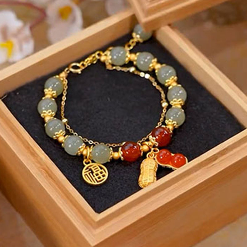 Chinoiserie Geometric Resin Glass Wholesale Bracelets display picture 6