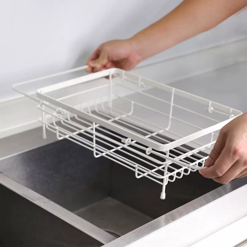 代发家用沥水篮水槽多功能伸缩碗碟沥水架果蔬餐具厨房置物架