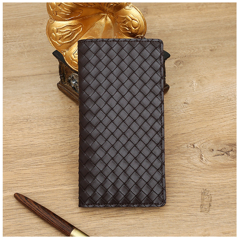 Men's Solid Color Pu Leather Open Long Wallets display picture 14