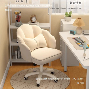 Chair Girl's Cute Computer Chair Bedroom Dormitory Rotating Lifting Backrest Chair Internet Celebrity Makeup Chair Book Cross-border