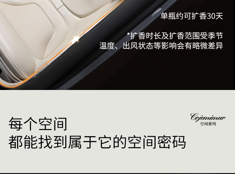 Car-Mounted Aromatherapy Essential Oil, Car Perfume, Fragrance Ornament, Long-Lasting Light Fragrance, High-End Aroma Decoration, Deodorizing Freshener
