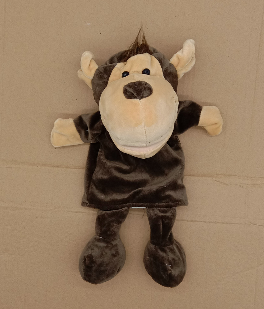 Marioneta animal León Cordero Gris Lobo Niños Bebé comodidad historia entre padres e hijos marioneta de peluche accesorios de rendimiento