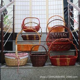 柳编;收纳篮/筐;藤编