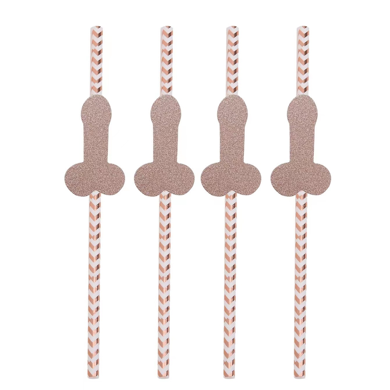 Pajitas para bodas, pajitas de papel para despedidas de soltero, pajitas de cartón desechables biodegradables, pajitas creativas con forma de hueso