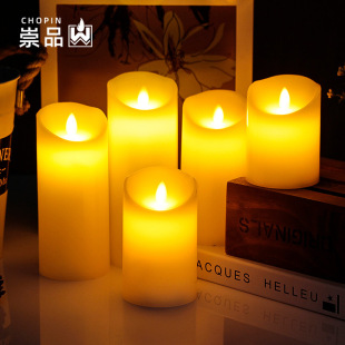 Simulation swing candle LED electronic candle lamp wind blowing swing wedding atmosphere hotel decoration
