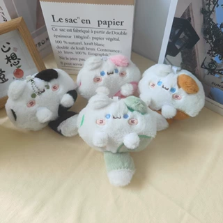少女可爱毛绒团猫玩偶书包钥匙扣挂饰背包玩具公仔包包毛绒小挂件