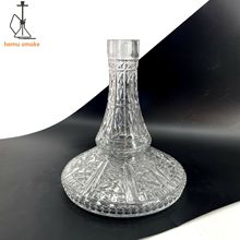 壓花工藝玻璃瓶水煙壺配件水煙瓶子shisha hookah glass