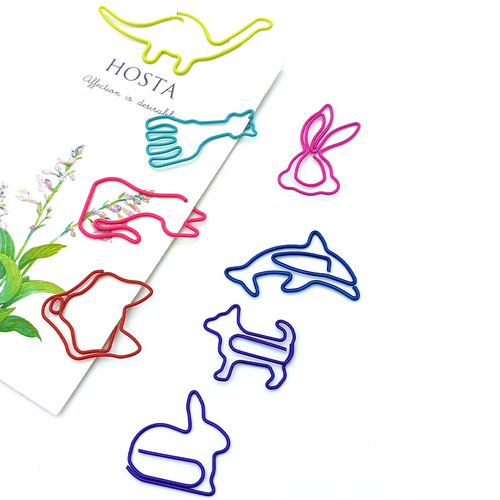 Cute animal paper clips office supplies creative paper clips roundabout needles bookmarks paper clips difference needle paper clips