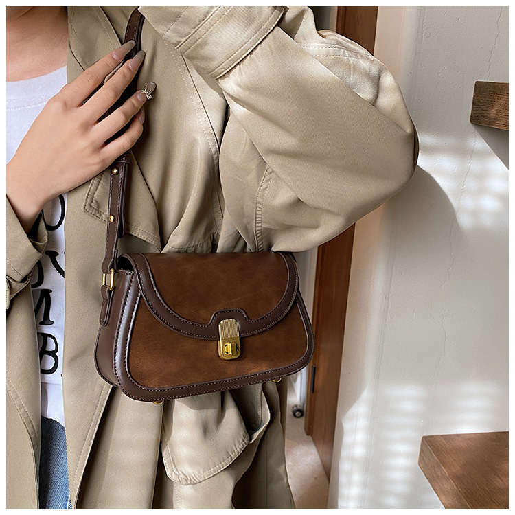 Women's Crossbody Bag Contrast Colour Small Square Shoulder Bag_voghion.com