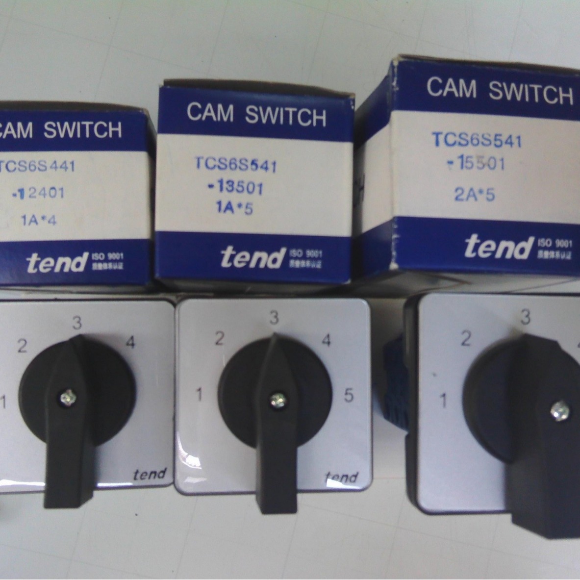 台湾天得tend转换开关TCS6S541-15501 协易冲床五档位选择开关