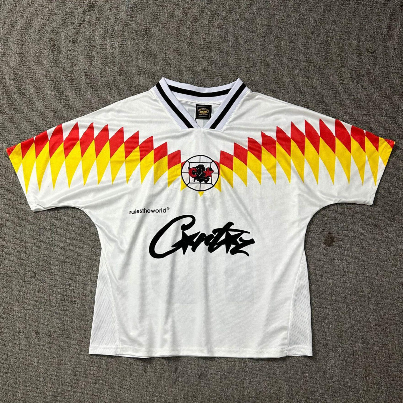 国境を越えた貿易アマゾンチームユニフォームカジュアルVネックTシャツCorteiz Alcatrazバスケットボールユニフォームレタープリントストリート|undefined