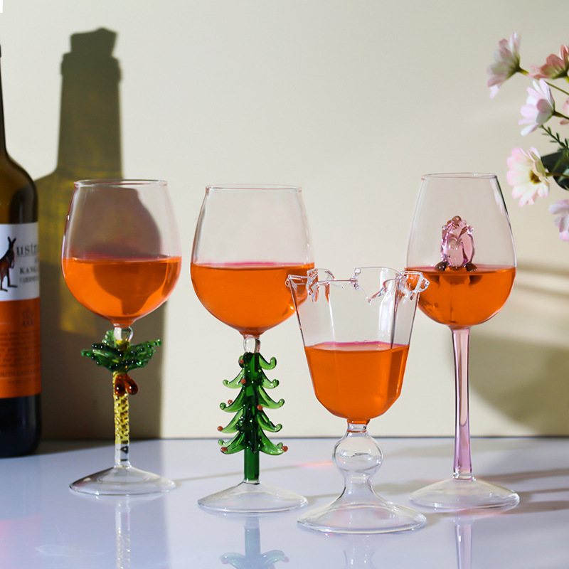 Copa creativa de estilo europeo vidrio de borosilicato Día de San Valentín romántica copa de vino tinto cristal champán vidrio de gama alta hogar