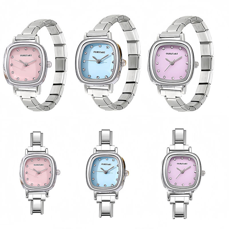 Cross-Border Best-Selling Amazon Versatile Fashion Watch with Diamond-Studded Module and Interchangeable Strap, New Versatile Module Watch