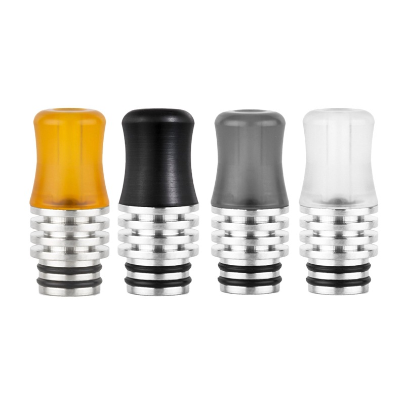 新款510滴嘴加长树脂烟嘴 510drip tip 510口吸不锈钢隔热吸嘴