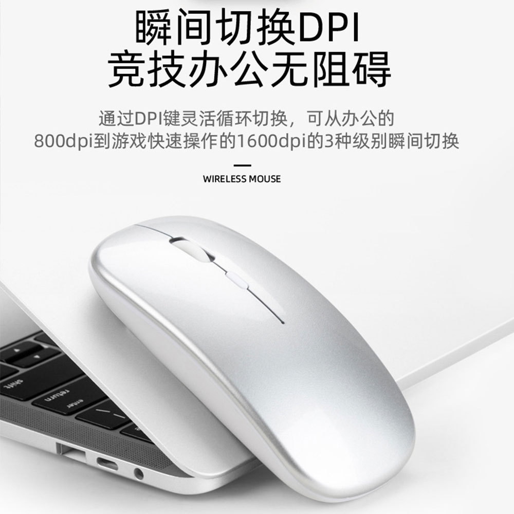 Hot-Selling Ultra-Thin Mini Wireless Bluetooth Mouse Suitable for Tablet Laptops Silent Office Mouse