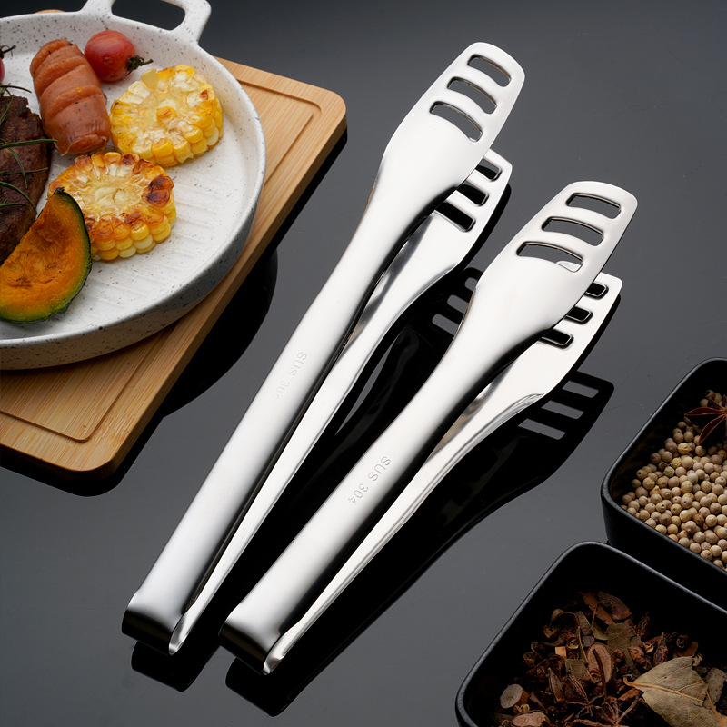 Clip de alimentos de acero inoxidable 304 grueso clip de barbacoa anti-clip de buffet multifuncional clip de pan de barbacoa