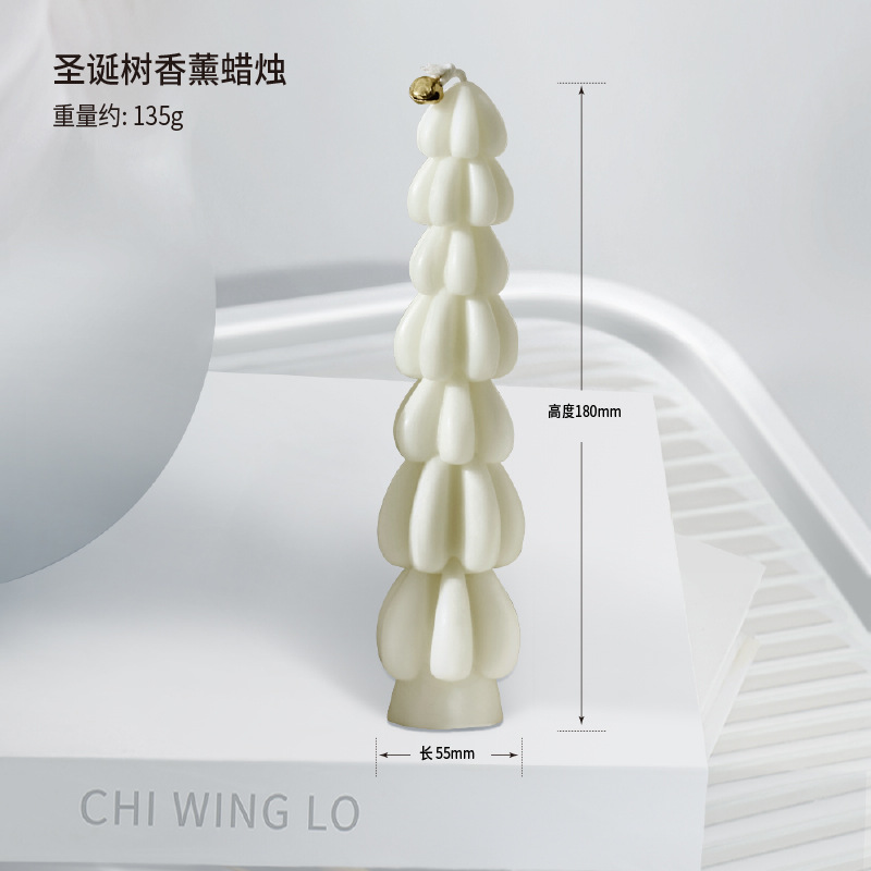 40 velas de aromaterapia de arte de estilo nórdico, modelos calientes, líneas hechas a mano, velas creativas geométricas blancas