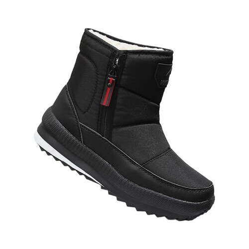25 Men's Thick Snow Boots with Fleece Liner, Large Size, Waterproof Snow Boots for Men, Warm and Casual Cotton Boots