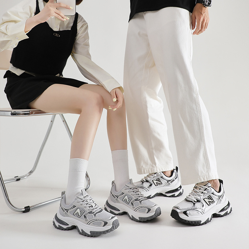 Giày sneaker nữ chunky đế dày phong cách cổ điển Balance N chữ 1819 — 1819 Xám Sương Đêm