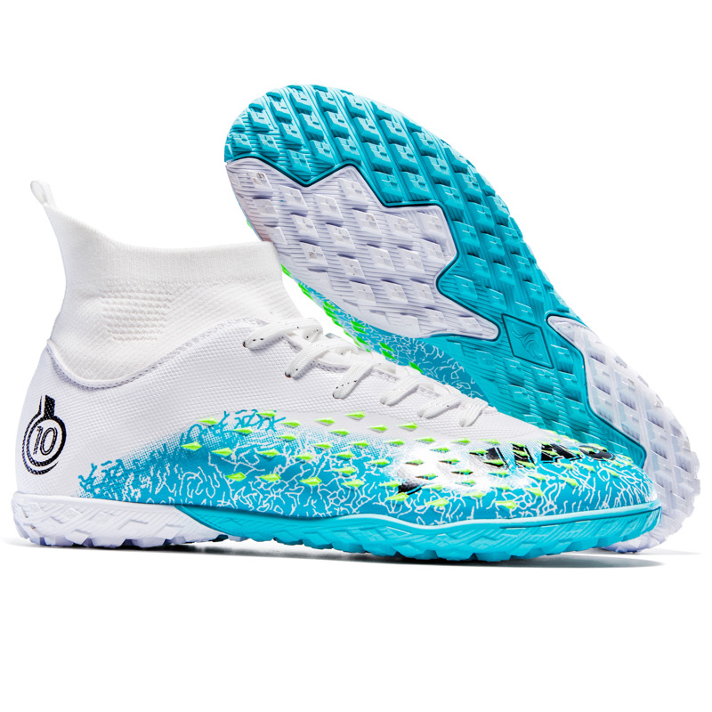 Botas de fútbol AG Long para hombre, para estudiantes, adultos, para exteriores, césped, competición, entrenamiento, con clavos rotos_voghion.com