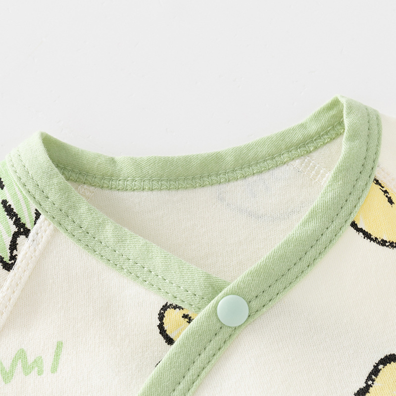 Otoño nuevo estilo recién nacido de una pieza ropa de bebé de primavera y otoño algodón de doble cara bebé deshuesado traje de escalada de manga larga