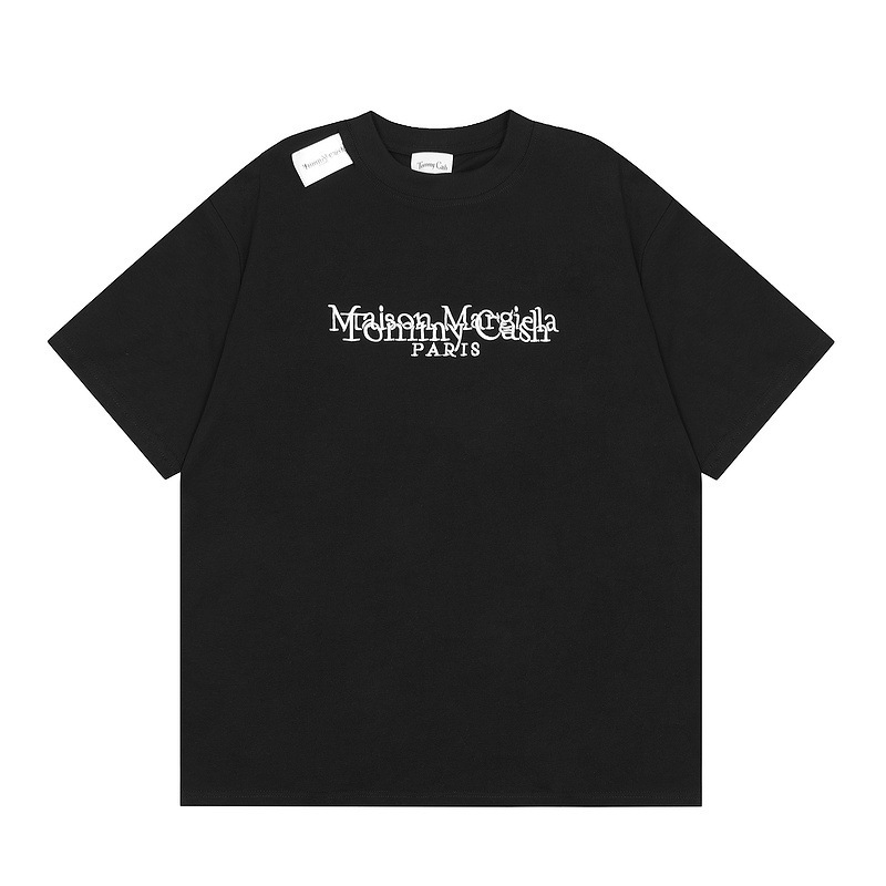Mm6マギラtシャツ2023夏新作男女カップル服アラビア数字プリント半袖|undefined