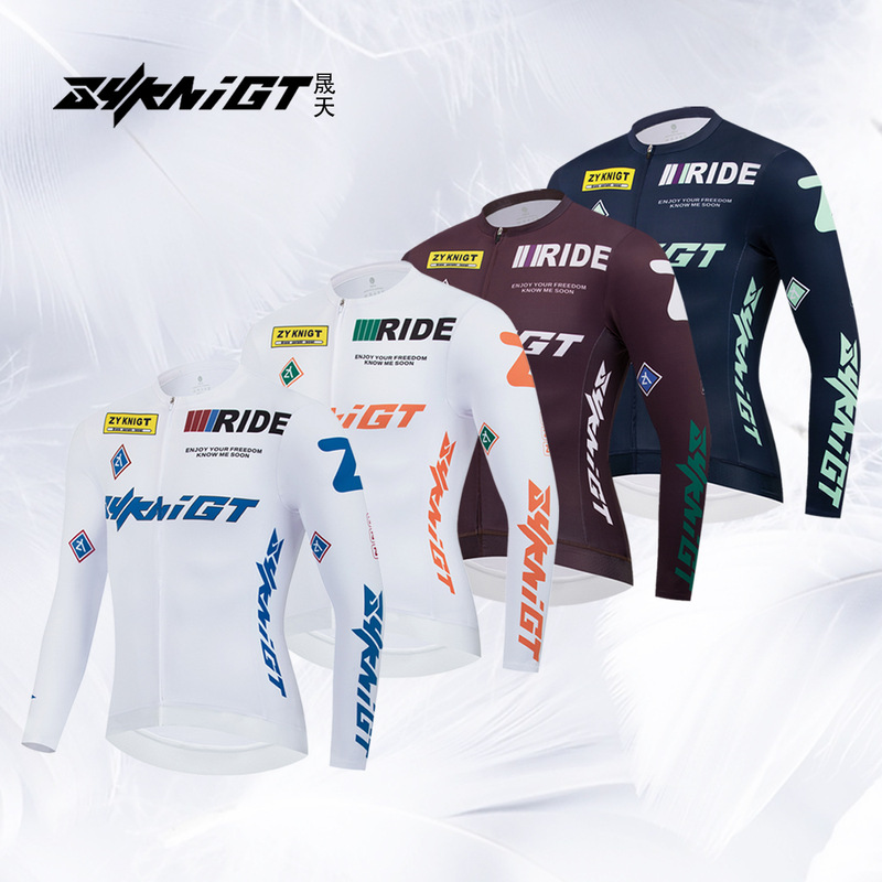 Knight Zyknigt Cycling Clothing Men's Cycling Long-Sleeved Tops Road Bike Spring, Summer and Autumn Seamless Fit Cycling Shirts Knight Zyknigt Cycling Clothing Men's Cycling Long-Sleeved Tops Road Bike Spring, Summer and Autumn Seamless Fit Cycling Shirts