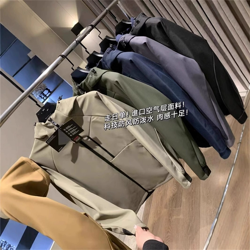 Мужская куртка с капюшоном, весна 2025, новая повседневная ветрозащитная куртка для молодых и среднего возраста, утепленное пальто, мужская одежда