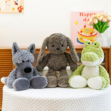 呆萌星云小羊狐狸毛绒玩具兔子鳄鱼睡觉抱枕儿童灰狼玩偶跨境批发