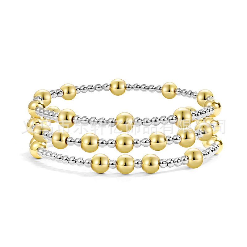 Cross Border Bracelet Women's Fashion Irregular Elastic Bracelet Promise Bracelet Couple Multicolor Ladies Bracelet