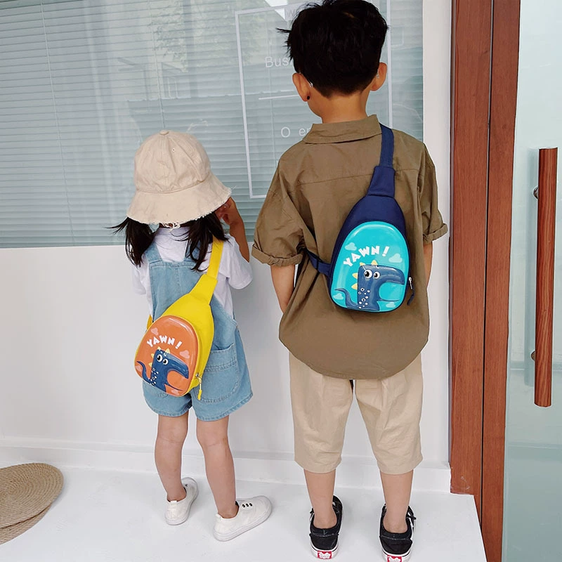Cute dinosaur, shoulder bag for men and women, hand loop bag one shoulder, chest bag