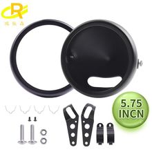 通用牧马人5.75英寸摩托哈雷大灯灯壳改装配件越野支架金属外壳