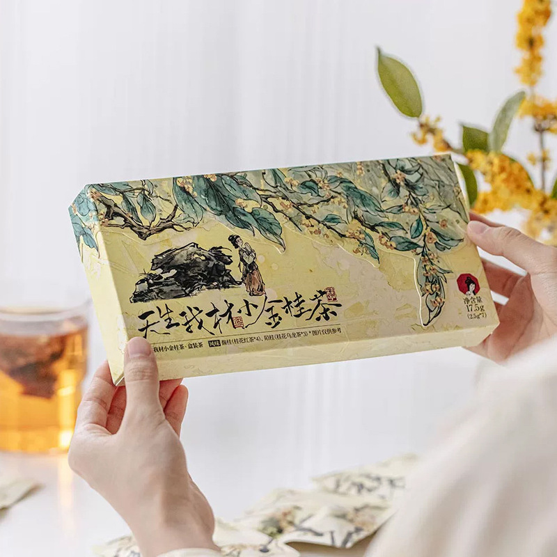 ティーカラー、天然素材、小金桂茶、キンモクセイ紅茶、ウーロン茶、ホット＆コールドティーバッグ、フレーバーティー、お土産|undefined