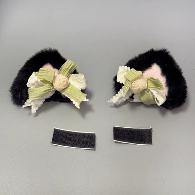 Cat Accessories Motorcycle Internet Celebrant | Motosiklet dəbilqələri - good-cat-black-green-lolita
