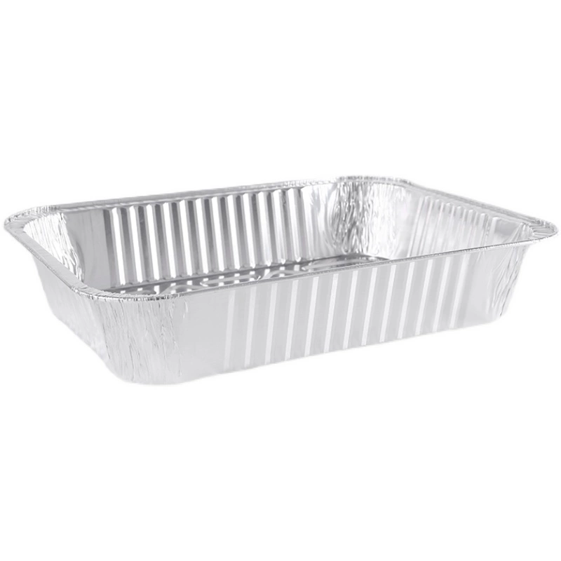 Tin Foil Meal Box 4900ml BBQ Grilled Fish Disposable Packaging Box High Temperature Resistant Tin Foil Plate Takeaway Packaging Box