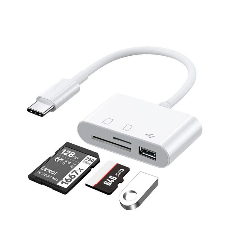 Подходит для Apple Lightning в SD конвертер, Android Type‑C мобильный SD кардридер для камеры/iPad