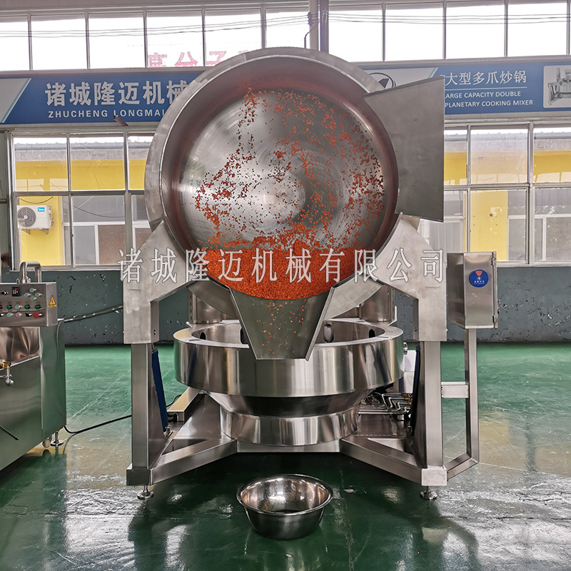 预制菜料包加工机器 连锁快餐店预制菜炒锅 制作预制菜机器设备