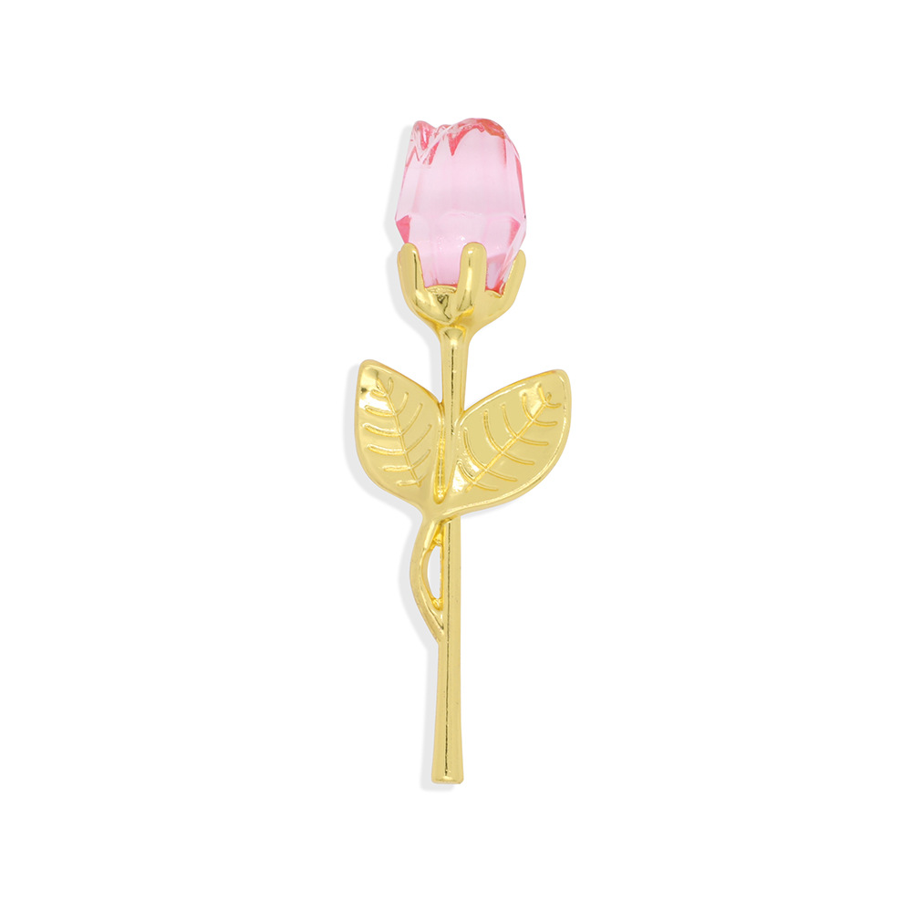 50g Weight Ornaments Home Textiles & Decor Type 1 Piece Quantity Wedding, Banquet, Graduation Occasion Alloy, Crystal Material Rose Pattern Casual, Lady, Simple Style Style Casual Lady Simple Style Rose Alloy Crystal Ornaments Artificial Flowers 6
