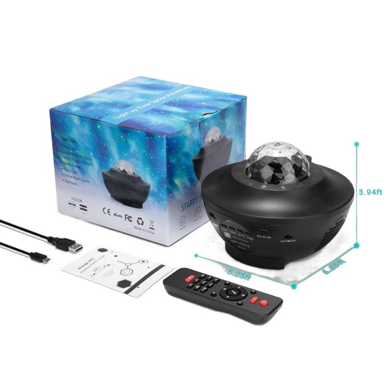 (2개) 꿈의 오로라 별 공기 빛 프로젝션 램프 방 침실 침실 분위기 램프 장식 밤 빛 꿈 덜 국경