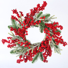 Amazon Cross-border Christmas wreath 50/60 Christmas eucalyptus field decoration props wreath decoration door hanger