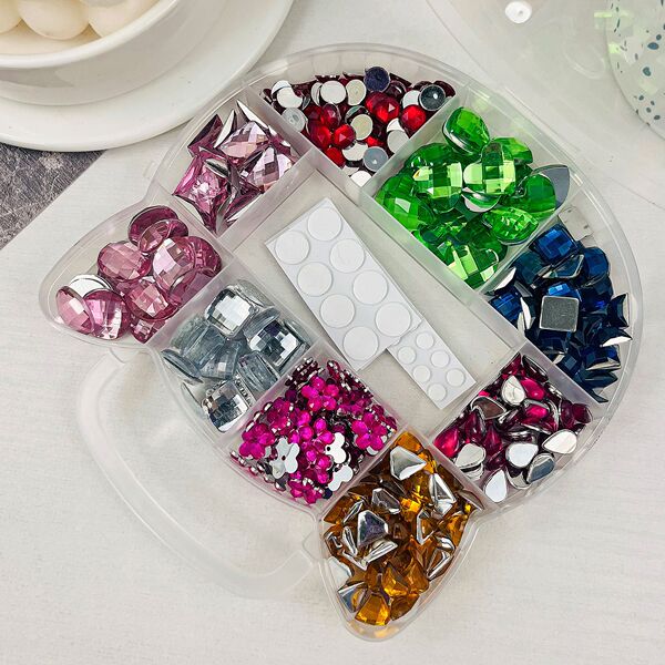 Children's diamond acrylic hair accessory handmade